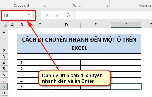 Một số cách di chuyển hàng trong Excel