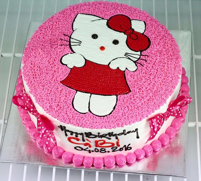 bánh sinh nhật hình con mèo