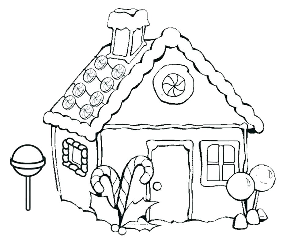 hình vẽ ngôi nhà cho bé tô màu