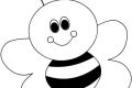 [BST] tranh tô màu con ong đẹp, dễ thương cho bé từ 1-6 tuổi
