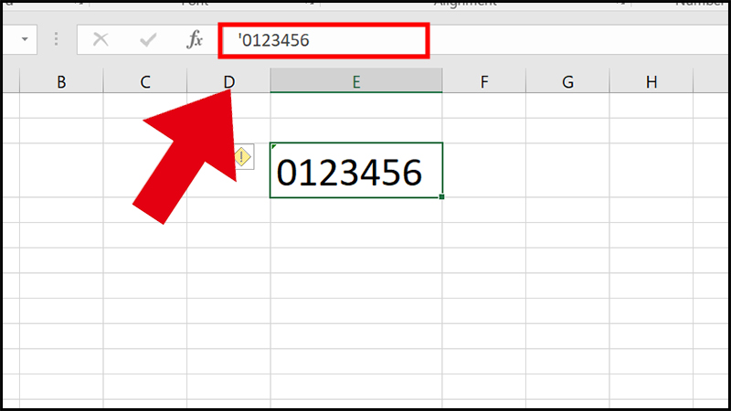 Gõ Excel bị mất số 0 ở đầu do đâu?