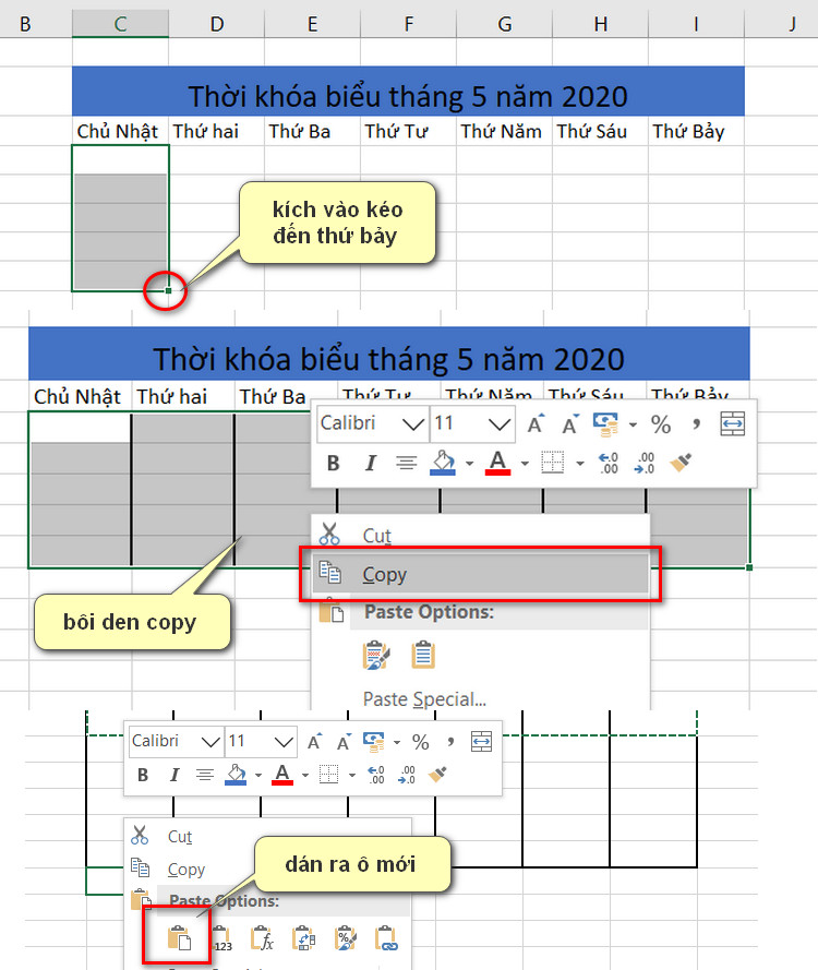 Cách làm thời khóa biểu trên Word trên điện thoại