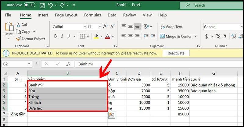 Cách gộp ô trong Excel