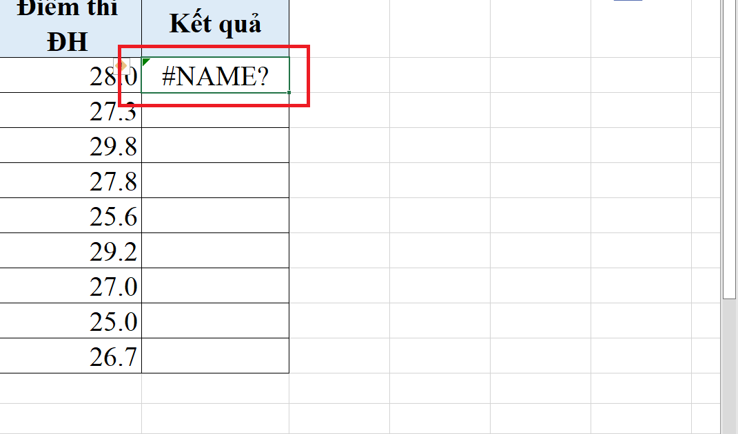 Các lỗi hàm IF trong Excel