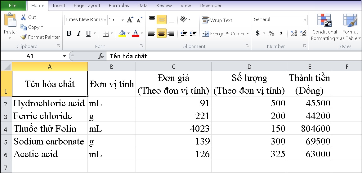 Cách kẻ đổi 1 ô trong Excel