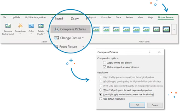 Giảm dung lượng file Excel có hình ảnh