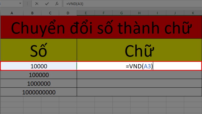 Hàm VND trong Excel