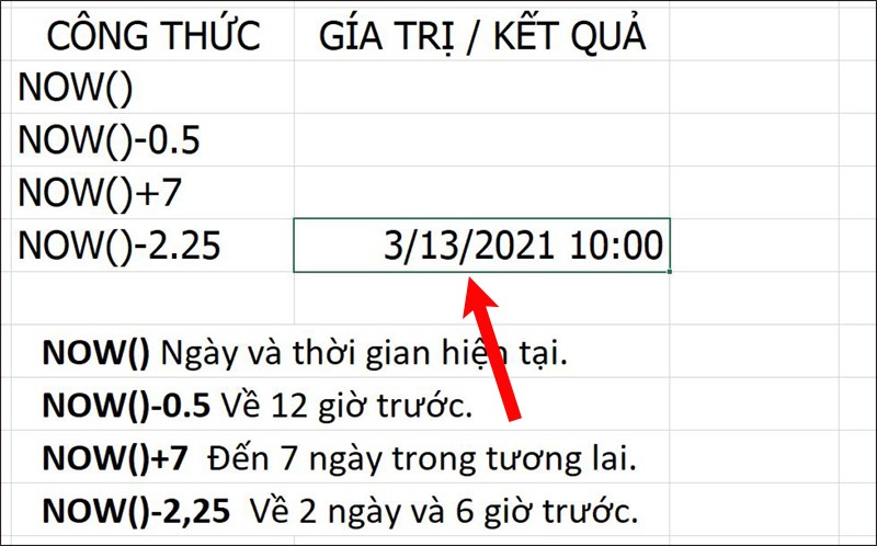 Một số hàm lấy ngày hiện tại trong Excel khác