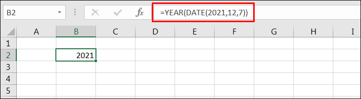 Trong Excel hàm YEAR(date) trả về kết quả như thế nào? 