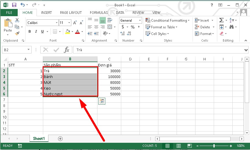 Các hàm nối dữ liệu nhiều ô trong Excel