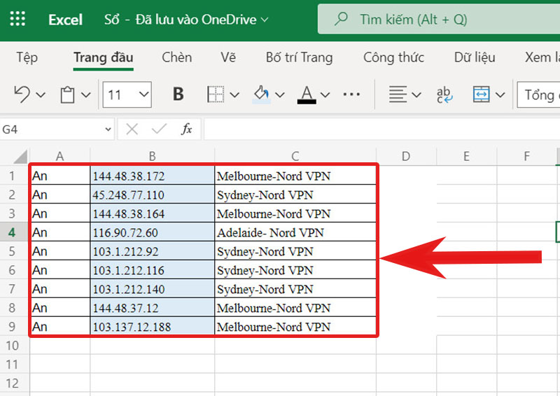 Cách chỉnh sửa file Excel trực tuyến