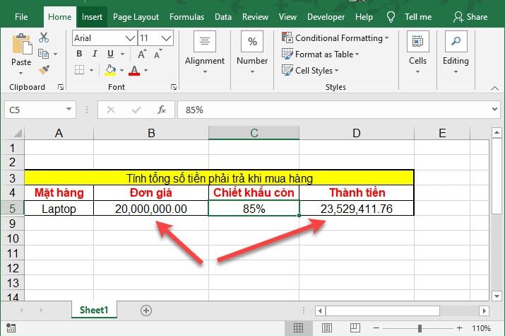 Định dạng dấu chấm trong Excel và quy định dấu chấm phẩy trong Excel