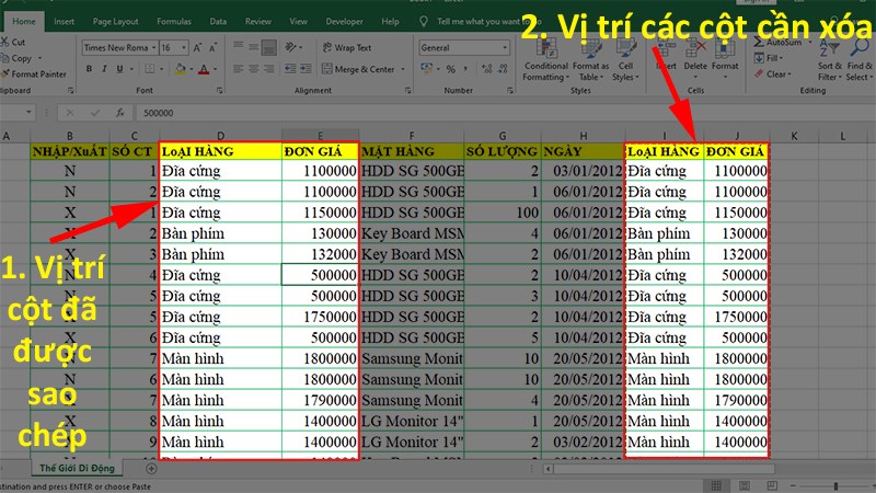 Cách kéo copy trong Excel nhanh chóng