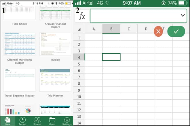 Cách đánh văn bản trong Excel trên điện thoại