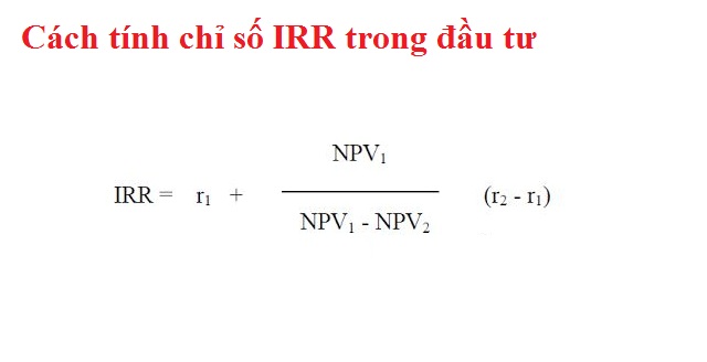 Cách tính IRR của dự án