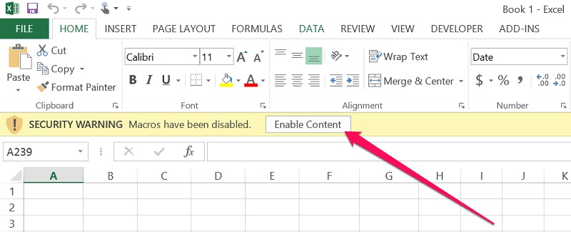 Cách sửa macro trong Excel khi không chạy