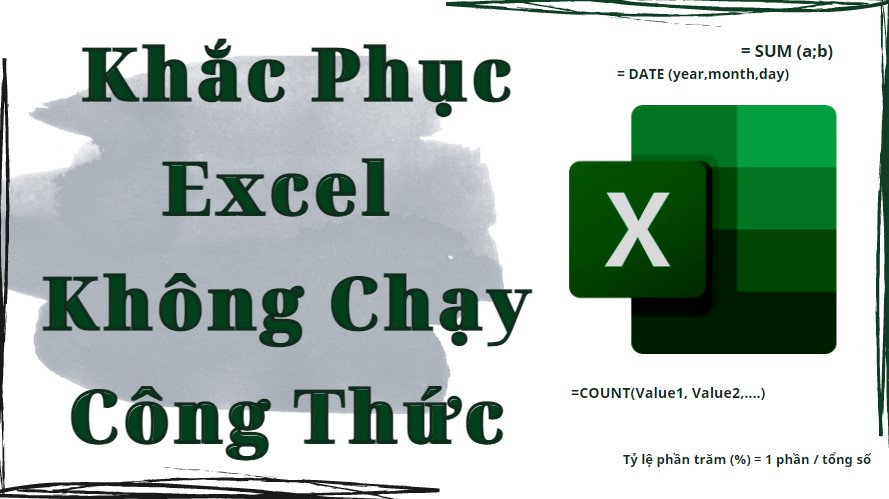 Nguyên nhân Excel không chạy công thức