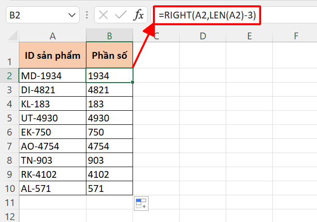 Một số hàm xóa ký tự trong Excel và cách sử dụng chi tiết