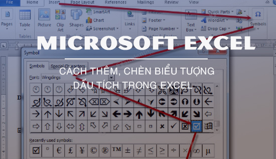 Cách đánh dấu chéo một ô trong Excel