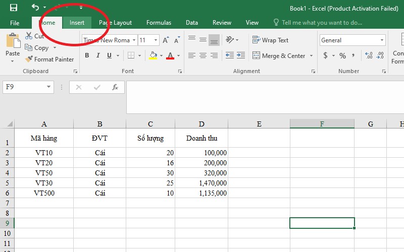 Các thao tác định dạng cơ bản trong Excel
