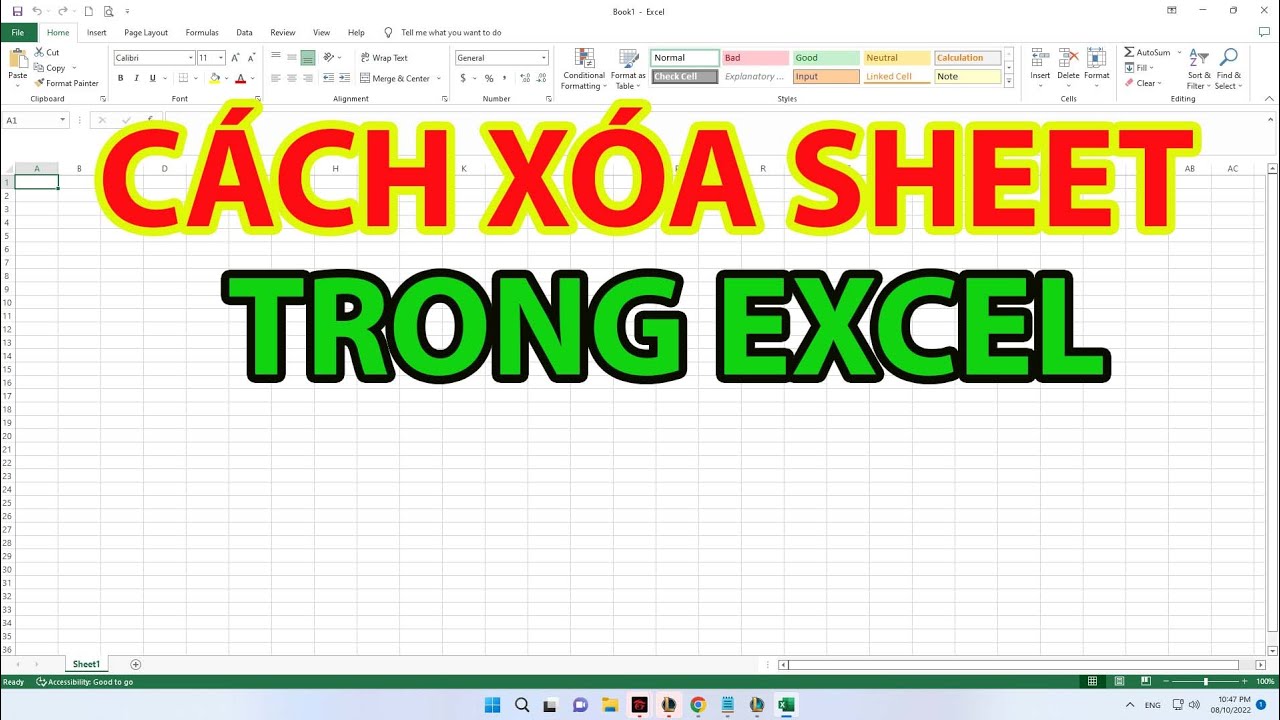 Một số cách xóa nhiều sheet trong Excel