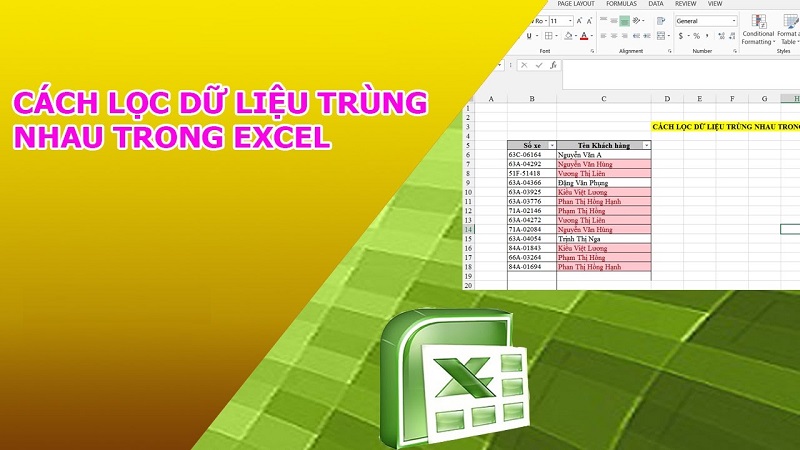 Một số cách gộp dữ liệu trùng nhau trong Excel